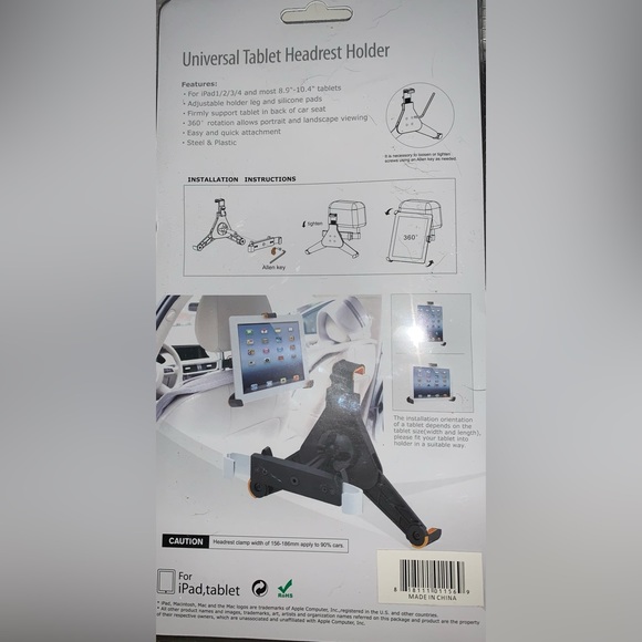 PUREX Technology Universal Tablet Headrest Holder PXP-12 - Picture 2 of 2